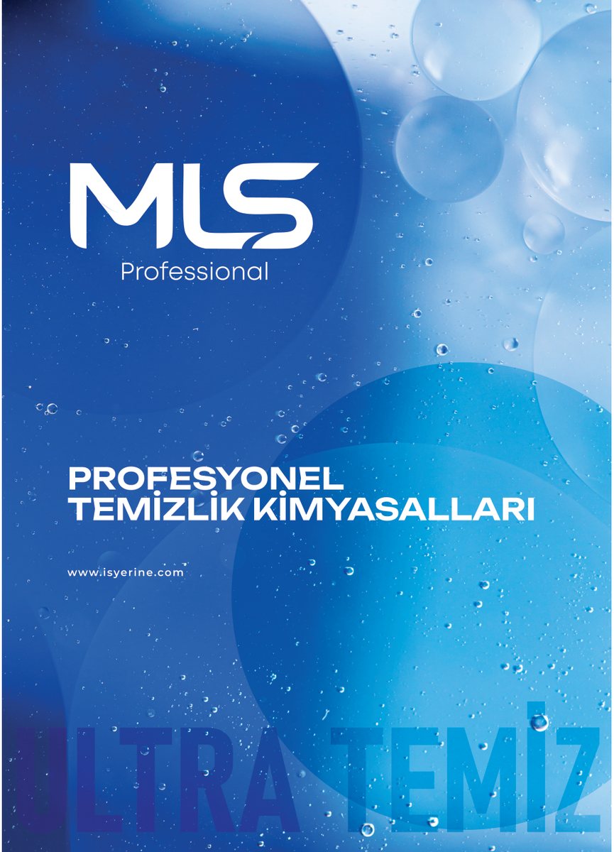 MLS Professional Profesyonel Temizlik Kimyasalları katalog kapağı